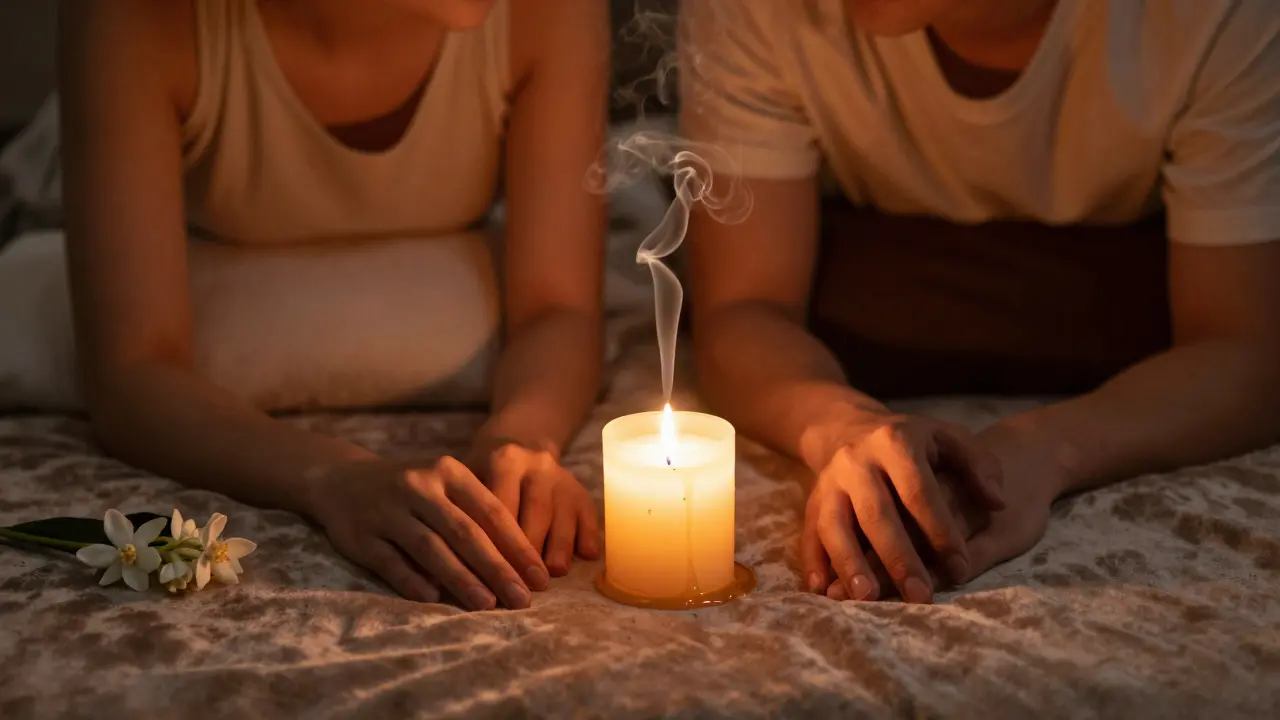 Masážní svíčky pro tantrickou atmosféru: Druhy, vůně a jak je správně používat